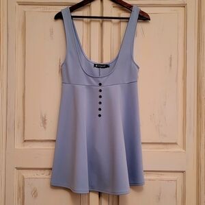 Cute blue suspender mini dress NWOT